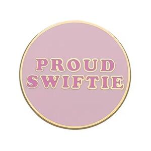 Taylor Swift Proud Swiftie Eras Tour Fan Enamel Pink Pin Brooch Badge Jewelry